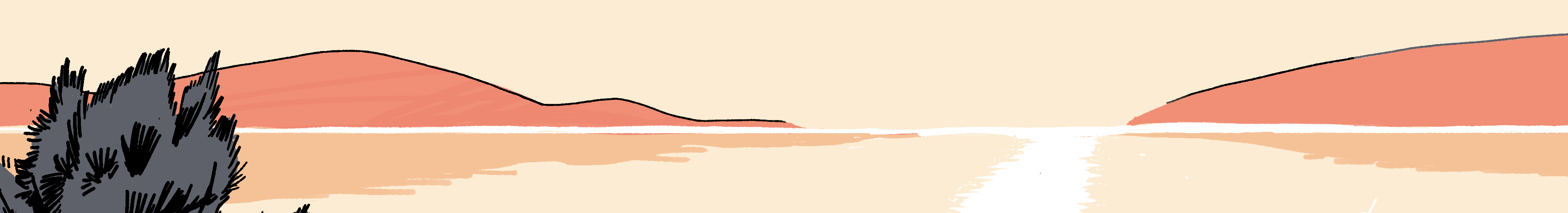 sunset over the sacred freedom estuary